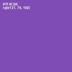 #7F4CB6 - Studio Color Image