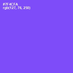#7F4CFA - Moody Blue Color Image