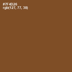 #7F4D26 - Old Copper Color Image