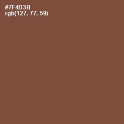 #7F4D3B - Old Copper Color Image