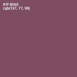 #7F4D60 - Scorpion Color Image