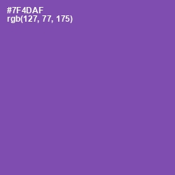 #7F4DAF - Studio Color Image