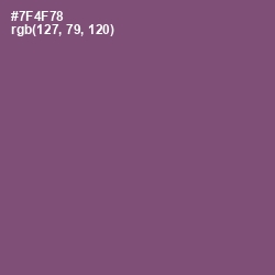 #7F4F78 - Salt Box Color Image