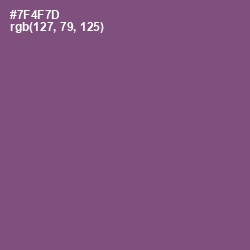 #7F4F7D - Salt Box Color Image