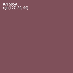 #7F505A - Russett Color Image
