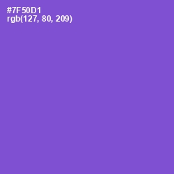 #7F50D1 - Fuchsia Blue Color Image