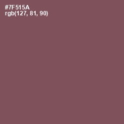 #7F515A - Russett Color Image