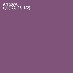 #7F537A - Salt Box Color Image