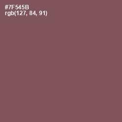 #7F545B - Russett Color Image