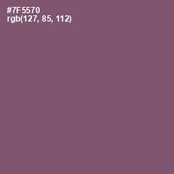 #7F5570 - Salt Box Color Image