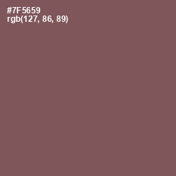 #7F5659 - Russett Color Image