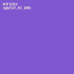#7F57D1 - Fuchsia Blue Color Image