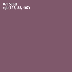 #7F586B - Salt Box Color Image