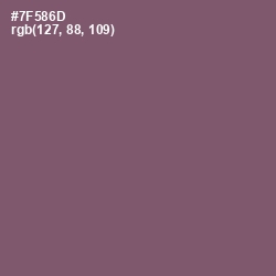 #7F586D - Salt Box Color Image