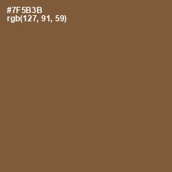 #7F5B3B - Old Copper Color Image