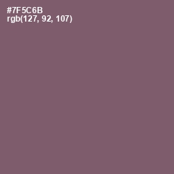 #7F5C6B - Salt Box Color Image