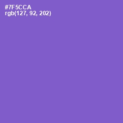 #7F5CCA - Fuchsia Blue Color Image