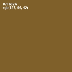 #7F602A - Yellow Metal Color Image