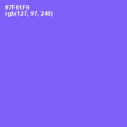 #7F61F9 - Moody Blue Color Image