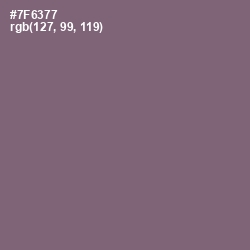 #7F6377 - Old Lavender Color Image