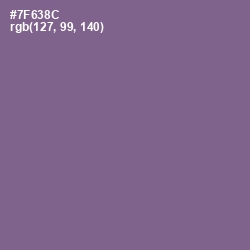 #7F638C - Rum Color Image