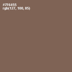 #7F6455 - Coffee Color Image