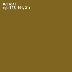 #7F651F - Olivetone Color Image