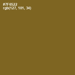 #7F6522 - Pesto Color Image