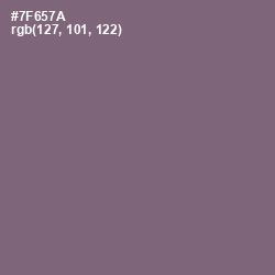 #7F657A - Old Lavender Color Image