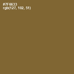 #7F6633 - Yellow Metal Color Image