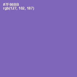 #7F66BB - Deluge Color Image