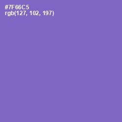 #7F66C5 - Blue Marguerite Color Image