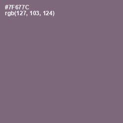 #7F677C - Old Lavender Color Image