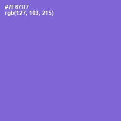 #7F67D7 - Moody Blue Color Image