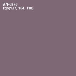 #7F6876 - Old Lavender Color Image