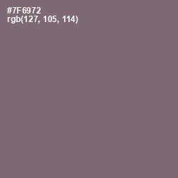 #7F6972 - Old Lavender Color Image