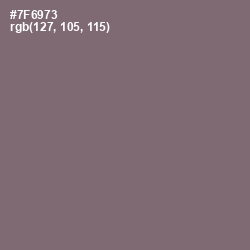 #7F6973 - Old Lavender Color Image