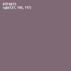 #7F6975 - Old Lavender Color Image
