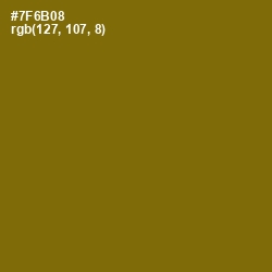 #7F6B08 - Yukon Gold Color Image