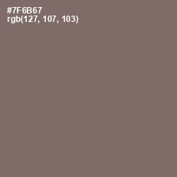 #7F6B67 - Sandstone Color Image