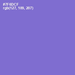 #7F6DCF - Blue Marguerite Color Image