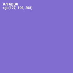 #7F6DD0 - Moody Blue Color Image