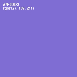 #7F6DD3 - Moody Blue Color Image