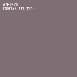 #7F6F75 - Fedora Color Image