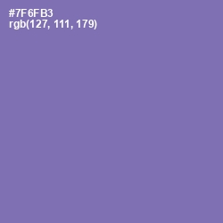 #7F6FB3 - Deluge Color Image