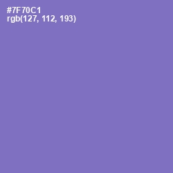 #7F70C1 - Blue Marguerite Color Image
