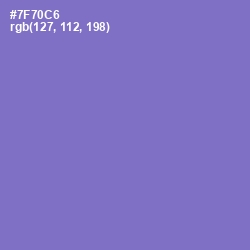 #7F70C6 - Blue Marguerite Color Image