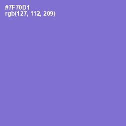 #7F70D1 - Moody Blue Color Image