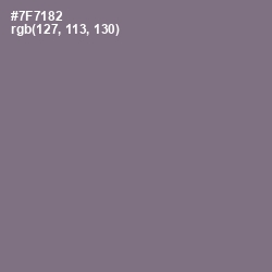 #7F7182 - Mobster Color Image
