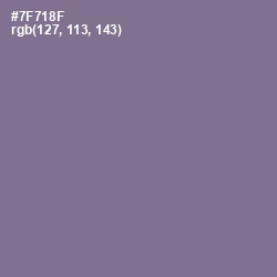 #7F718F - Mobster Color Image